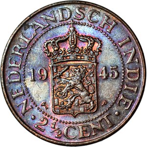 Dutch East Indies, 2 1/2 cents, 1945, mint