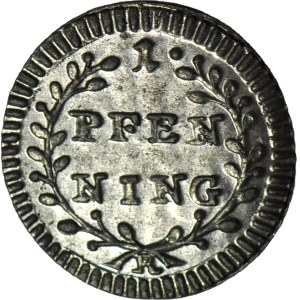 Niemcy, Ratyzbona, 1 Pfennig 1767, menniczy