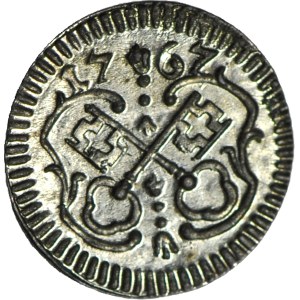 Niemcy, Ratyzbona, 1 Pfennig 1767, menniczy