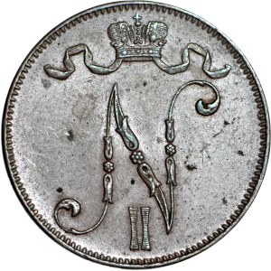 Finland / Russia, Nicholas II, 5 pennies 1915, mint