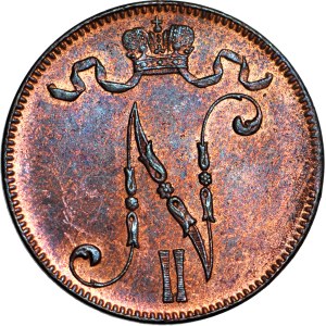 Finland / Russia, Nicholas II, 5 pennies 1916, mint