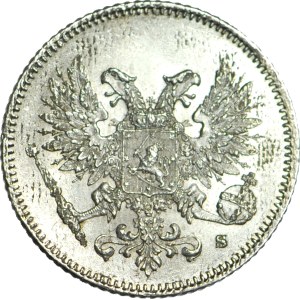 Finland / Russia, Nicholas II, 25 pennies 1917 S, mint