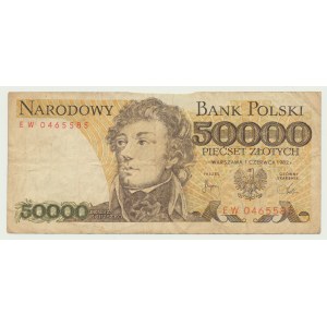 50,000 zlotys, 1982, Kościuszko, Counterfeit currency