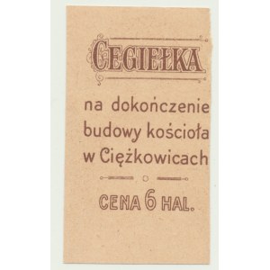 Don, occupation autrichienne, 6 halers pour l'achèvement de l'église de Ciężkowice