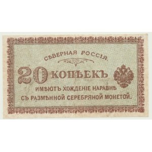 Russland, Nordrussland, 20 Kopeken, 1919