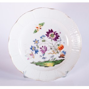 Królewska Manufaktura Pocelany w Miśni, Talerz - bardzo rzadki wzór wczesnej porcelany miśnieńskiej !