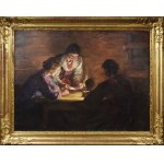 Sylweriusz SASKI (1864-1954), Czytanie listu, 1934