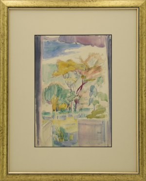 Wojciech WEISS (1875-1950), Kalwaria - widok z altany na sad, 1910
