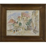 Zenon KONONOWICZ - BOSY (1903-1971), Motyw z Kazimierza Dolnego nad Wisłą