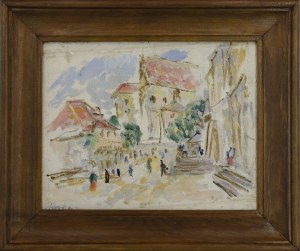 Zenon KONONOWICZ - BOSY (1903-1971), Motyw z Kazimierza Dolnego nad Wisłą