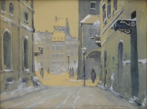 Władysław CHMIELIŃSKI (1911-1979), Widok na Rynek Starego Miasta w Warszawie