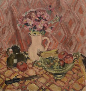 Stanisław BORYSOWSKI (1901-1988), Martwa natura z kwiatami i owocami