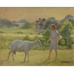 Leon KOWALSKI (1870-1937), Dziewczyna z kozą
