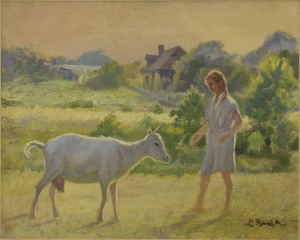 Leon KOWALSKI (1870-1937), Dziewczyna z kozą