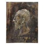 Artist unspecified (19th / 20th century), Poster with the head of an old Jew [Jozef Szachszewicz], 1891