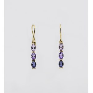 Boucles d'oreilles avec améthystes