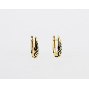 Enamel earrings