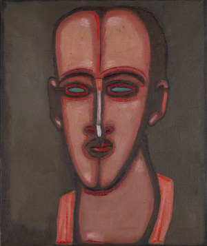 Jerzy Nowosielski (1923 Kraków - 2011 Kraków), Portret mężczyzny, 1962