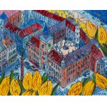 Edward Dwurnik (1943 Radzymin - 2018 Warsaw), "Castle Square" from the series "Warsaw", 2017
