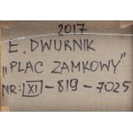 Edward Dwurnik (1943 Radzymin - 2018 Warszawa), Plac zamkowy z cyklu Warszawa, 2017