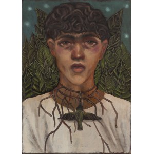 Paweł Sobczak (ur. 1997), A Boy With a Necklace of Thorns and Hummingbird, 2022