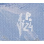 Joanna Półkośnik (b. 1981), Crane in Blue, 2024