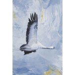 Joanna Półkośnik (b. 1981), Crane in Blue, 2024