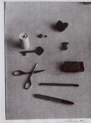 Jan Tarasin, Martwa natura z nożyczkami, 1990