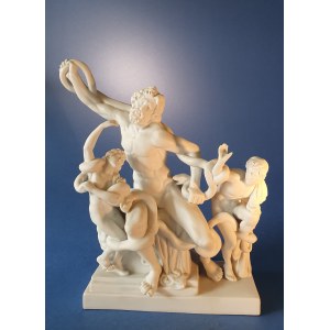 Laocoon. From the archaeological model. 19th century. Biscuit.
