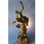 Rape of the Sabine Women. After Giambologna. Neoclassical period. 18th-19th century. Black patinated bronze.