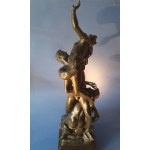 Rape of the Sabine Women. After Giambologna. Neoclassical period. 18th-19th century. Black patinated bronze.