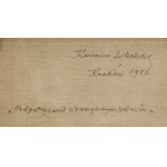 Kazimierz Mikulski (1918 Kraków - 1998 Kraków), Podpatrywanie w zamglonym pejzażu, 1986