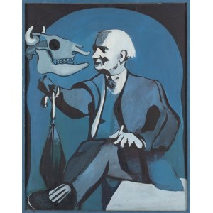 Antoni Fałat (1942 Warszawa - 2024 Warszawa), Zasłużony odpoczynek. Bruderszaft (autoportret), lata 70. XX w.