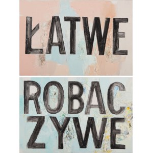 Jadwiga Sawicka (ur. 1959, Przemyśl), Łatwe-robaczywe (dyptyk), 2014, 2014
