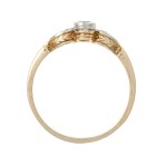Art Deco diamond ring in yellow gold with 0.31 ct of diamonds