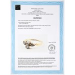 Art-Déco-Ring aus Gelbgold mit Diamanten (0,31 ct)