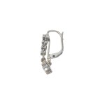 Luxury drop earrings with 1.20 ct diamonds—rare white, certified