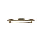 Art Deco yellow gold brooch with a spinel