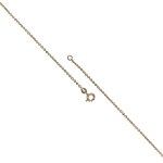 Gold necklace with natural diamonds (1.17 ct, rare white)