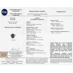 Gold ring with a natural sapphire and 2.63 ct of diamonds—certified, estimated value 286,000 Kč