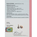 Zlaté náušnice s přírodními diamanty (1,60 ct) Art Deco