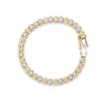 Gold bracelet with natural diamonds totaling 3.60 ct—certified, estimated value 180,000 Kč
