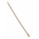 Gold bracelet with natural diamonds totaling 3.60 ct—certified, estimated value 180,000 Kč