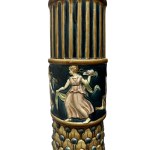 A Pair of Vases on Pedestals