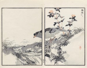 Kōno Bairei (1844-1895), Pliszka, wyd. Ōkura Magobei, Tokio/Japonia, 1881 r.