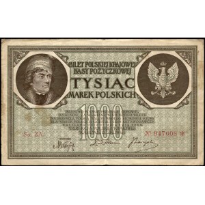 Poland. 1919 1000 Marek Prefix ZA