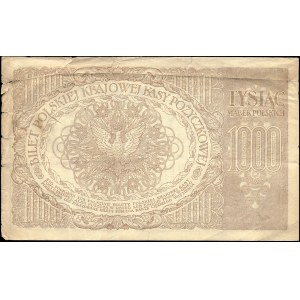 Poland. 1919 1000 Marek Prefix ZX