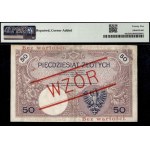 Poland. 1919 50 Zlotych Prefix A.26 - WZOR