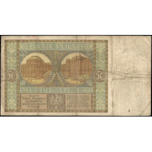 Poland. 1929 50 Zlotych Prefix B.L.