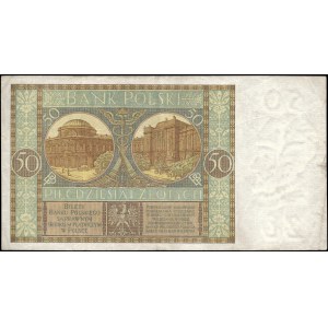 Poland. 1929 50 Zlotych Prefix B.N.